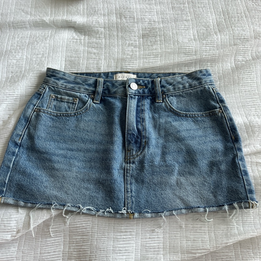 PacSun Blue Casual Mini Skirt